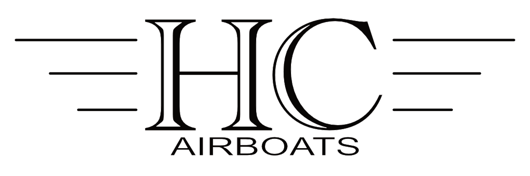 Hunter Custom Airboats logo white